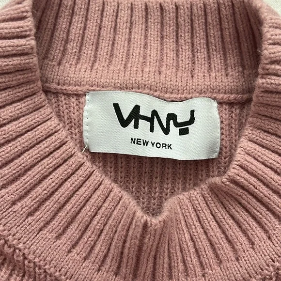 Vivienne Hu VHNY Convertible, Knit, Long Sleeve, Vest, Mauve, Sweater, OS - Picture 6 of 13